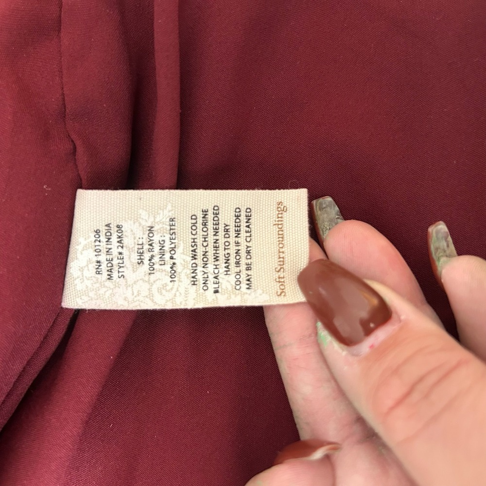 Soft Surroundings Patchwork Embroidered Kimono Ja… - image 8